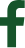 A Facebook icon showing the letter f in green