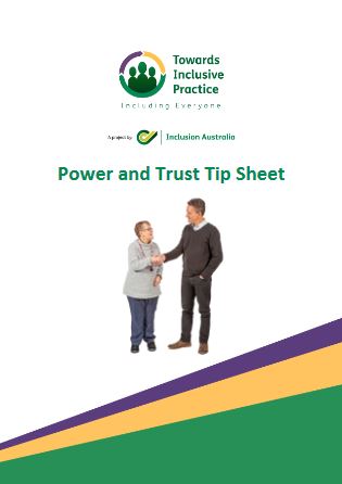 Front cover of Power and Trust tip sheet